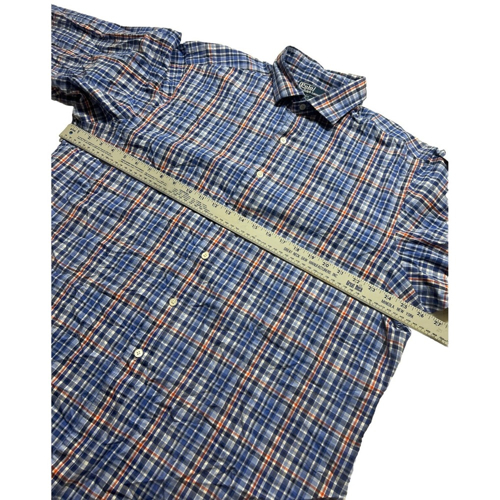 Polo Ralph Lauren Estate Red White & Blue Button Up Long Sleeve Mens 2XL‎ - Picture 6 of 9